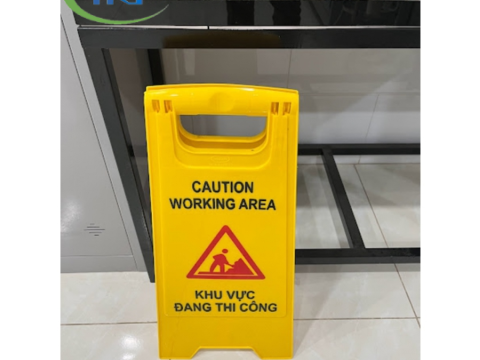 DỊCH VỤ SẢN XUẤT BIỂN BÁO KHU VỰC ĐANG THI CÔNG TẠI CÔNG TY TKT